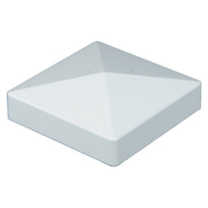 A pyramid style cap for fencing.