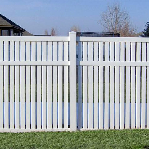 semi-pravacy-fence Two sections of a semi-privacy fence are featured.